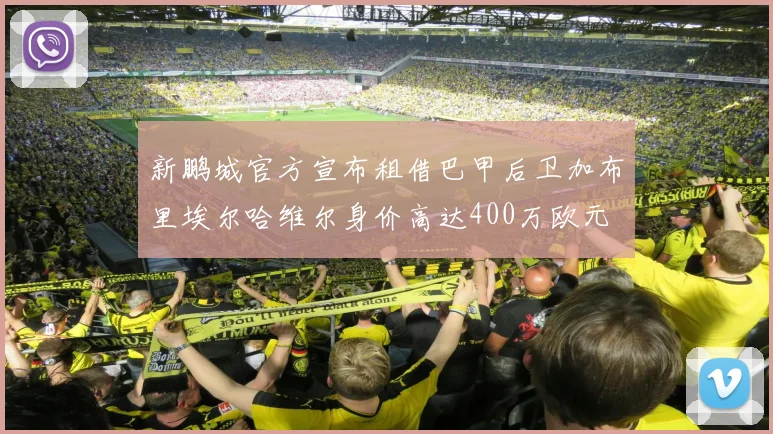 新鹏城官方宣布租借巴甲后卫加布里埃尔哈维尔身价高达400万欧元